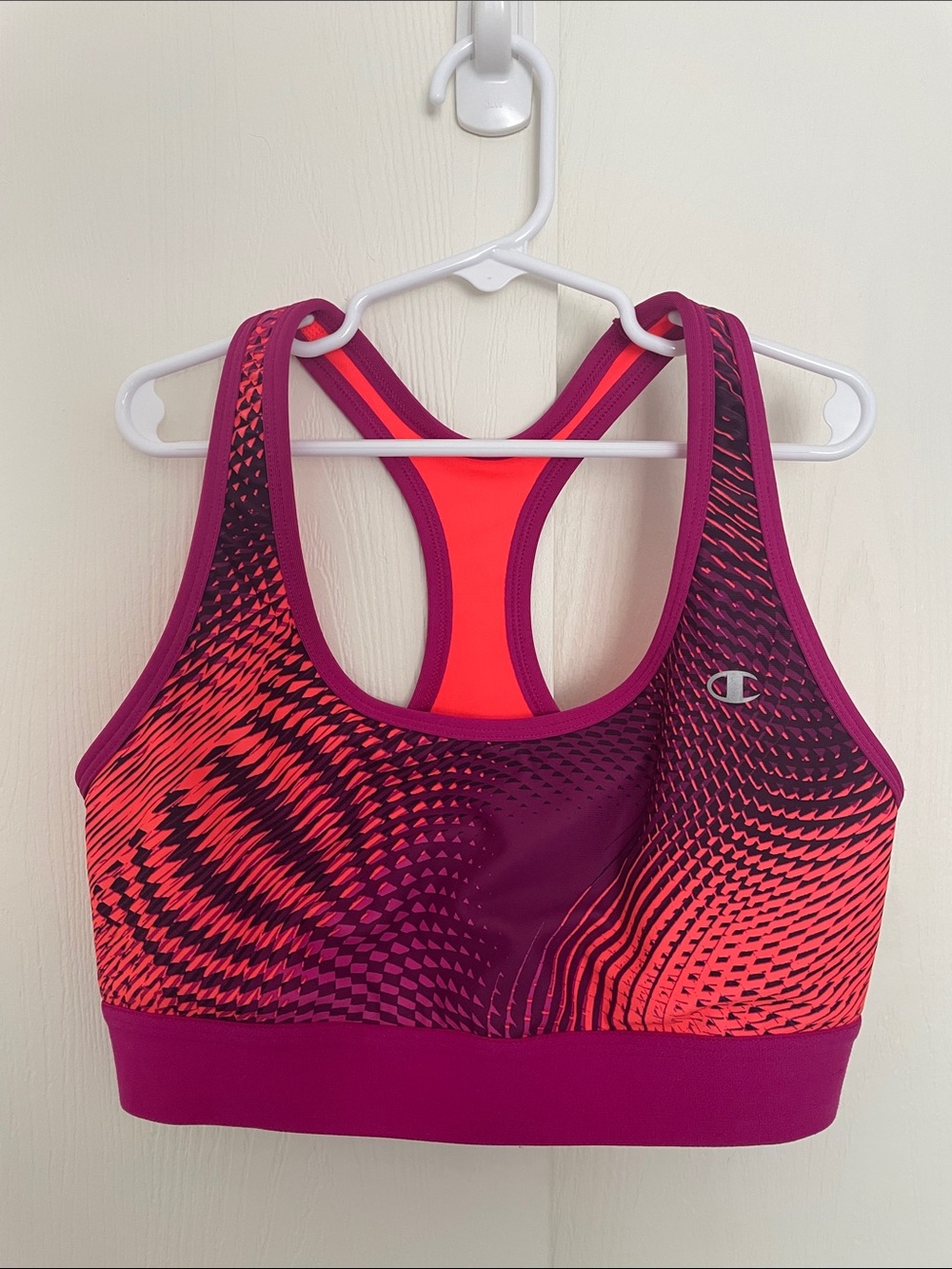 Champion Magenta & Coral Racerback Athletic Sports Bra